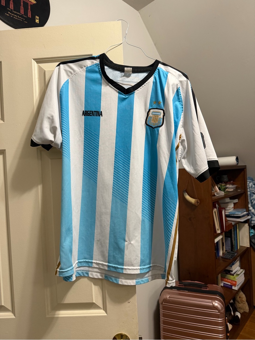 Argentina Blue/White Short Sleeve Soccer Jersey